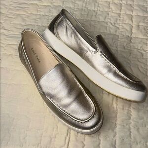 Cole Haan Gold Slip-on Sneakers. Sz 9